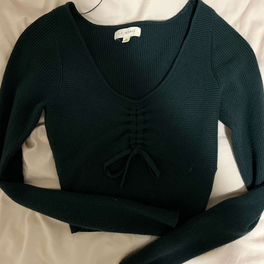 Pacsun Green Crop Top